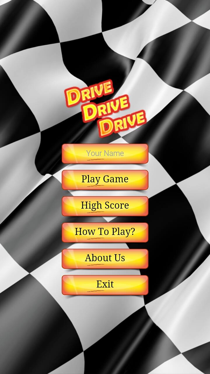 Drivedrivedrive mobile app screen