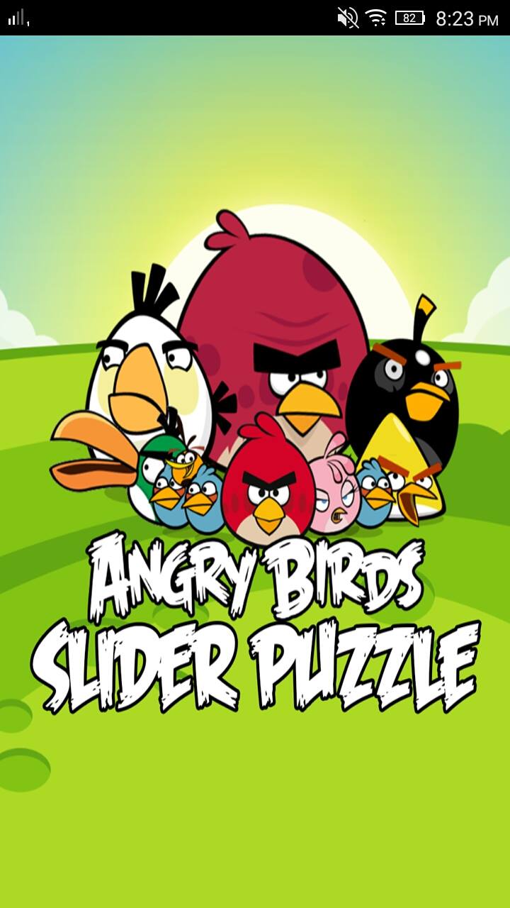 Sliderpuzzle mobile app screen